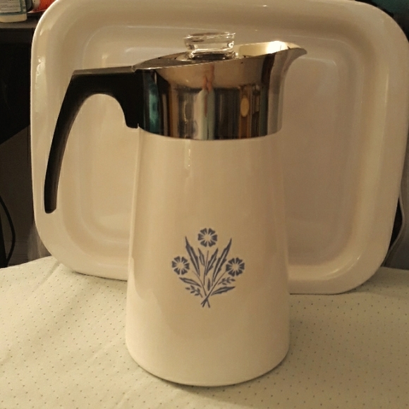 Corningware Kitchen Vintage Corning Ware 9cup Stovetop Percolator